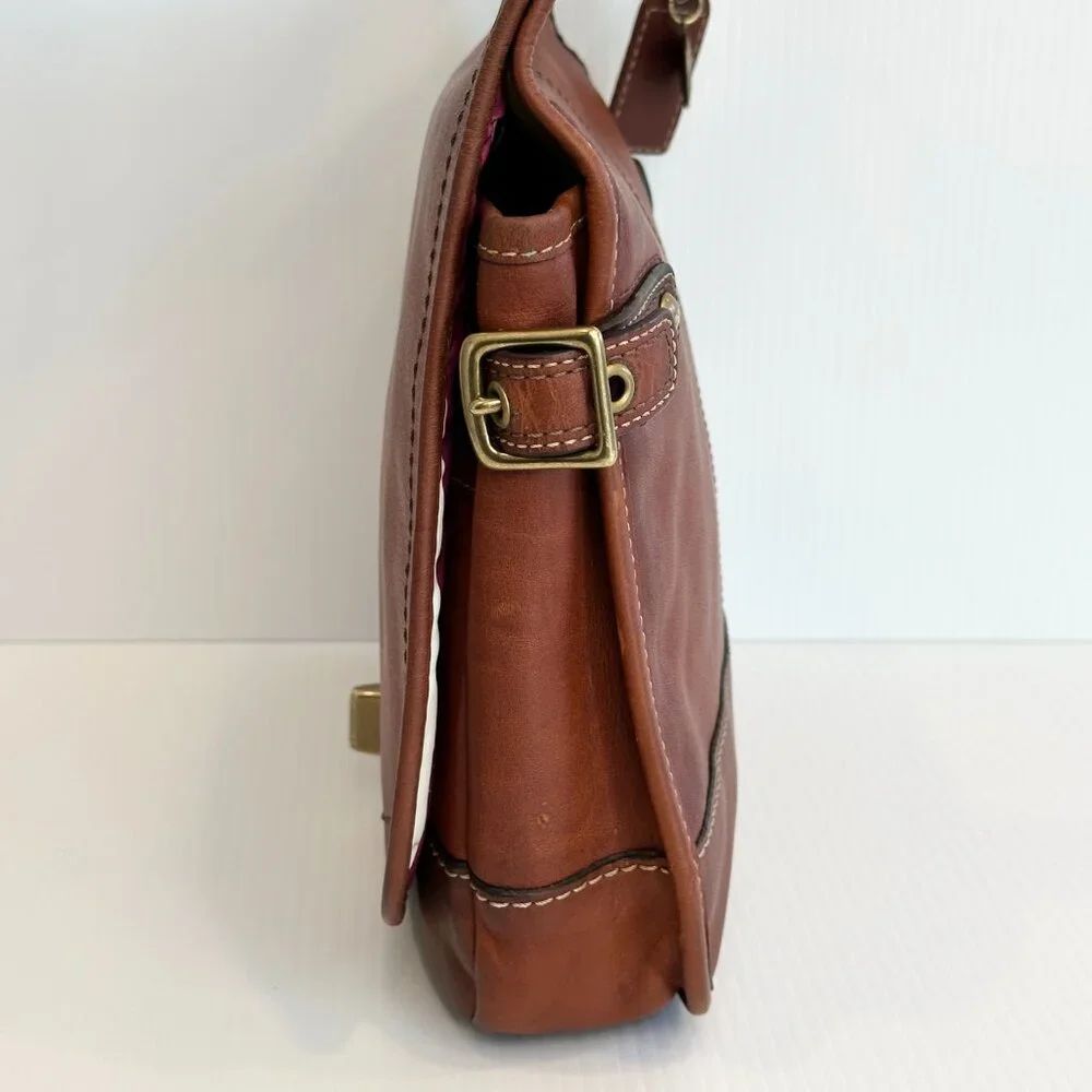 COACH 65th Anniversary Crescent Hippie Crossbody Whiskey Leather RARE - Picture 5 of 16